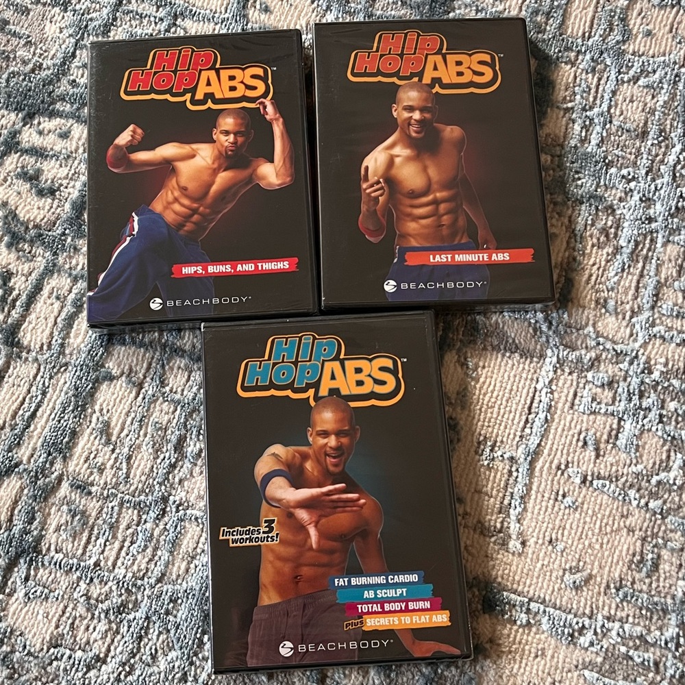 Beachbody HipHop ABS - 3 UNOPENED DVDs -